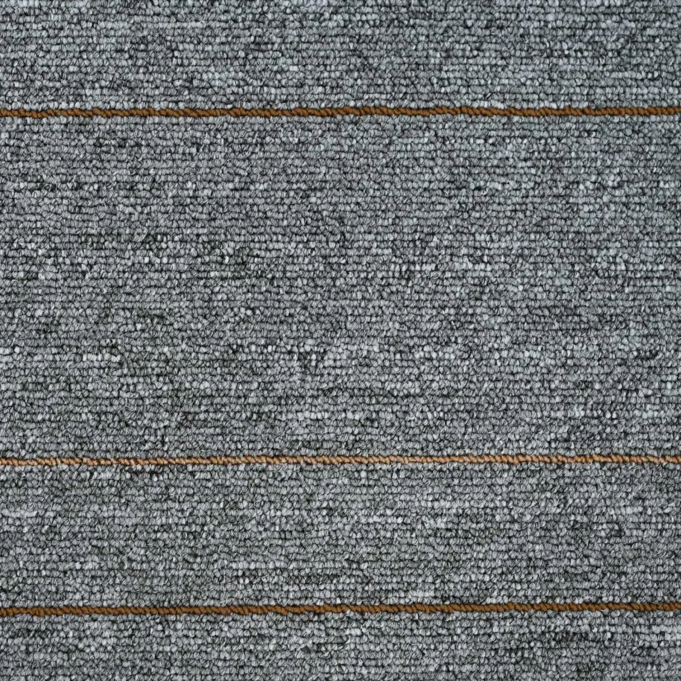 vidaXL Vloertegel Lichtgrijs met Streep 50 x 50 cm 4 st PP en Bitumen
