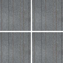 vidaXL Vloertegel Lichtgrijs met Streep 50 x 50 cm 4 st PP en Bitumen