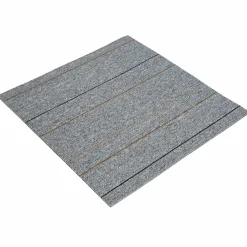 vidaXL Vloertegel Lichtgrijs met Streep 50 x 50 cm 4 st PP en Bitumen