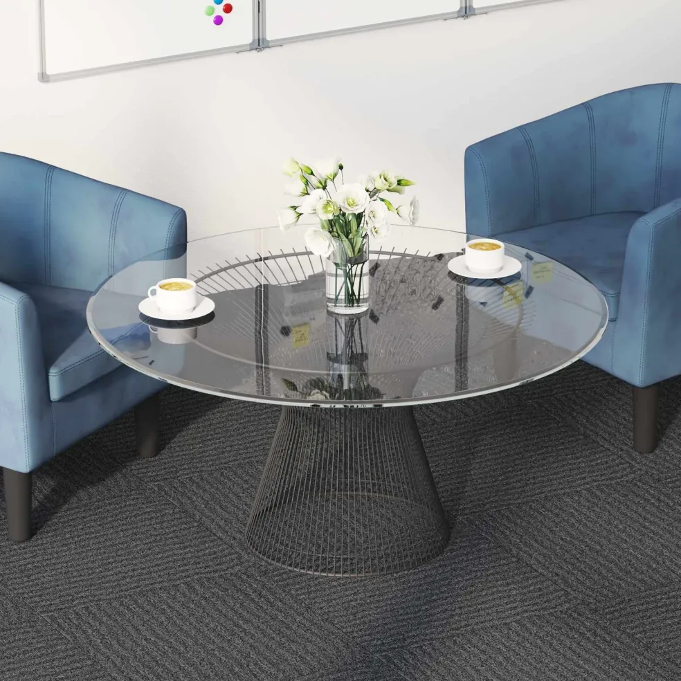 vidaXL Vloertegel Middelgrijs 50 x 50 cm 4 st PP en Bitumen