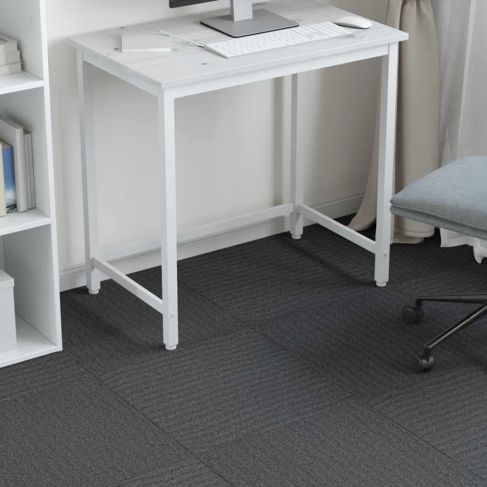 vidaXL Vloertegel Middelgrijs 50 x 50 cm 4 st PP en Bitumen