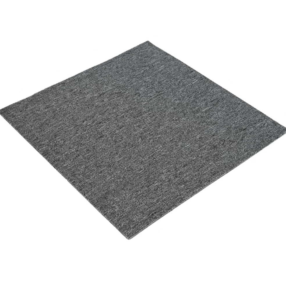 vidaXL Vloertegel Middelgrijs 50 x 50 cm 4 st PP en Bitumen