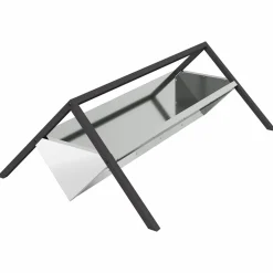 vidaXL Voederbak voor vee zilver 111 x 76 x 38 cm 10 kg