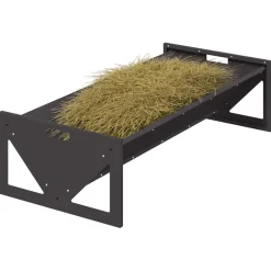 vidaXL Voederbak voor vee Zwart 108 x 50 x 28 cm 10 kg