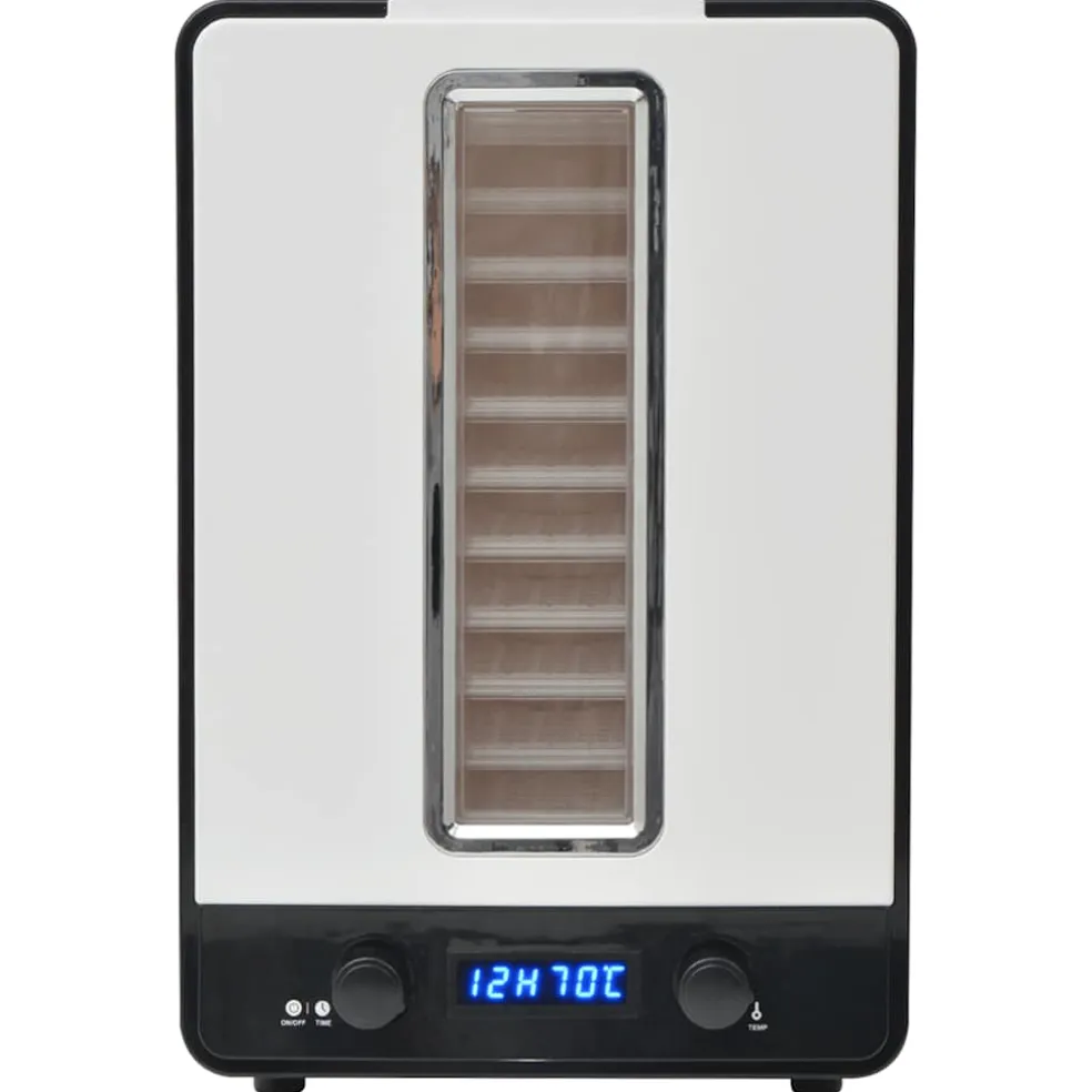 vidaXL Voedseldroger met 10 lades 550 W wit