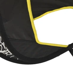 vidaXL Voetbaldoel met doelwit 120x80x80 cm polyester