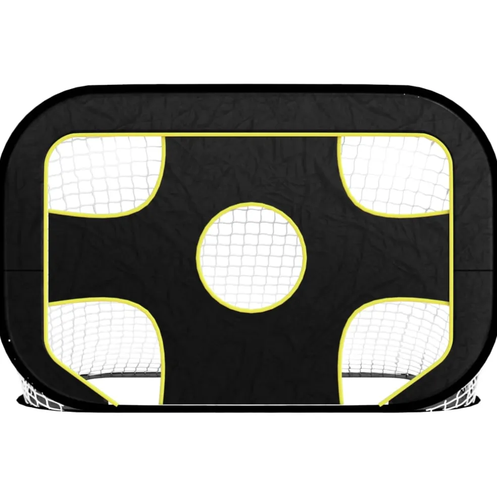 vidaXL Voetbaldoel met doelwit 120x80x80 cm polyester