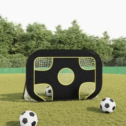 vidaXL Voetbaldoel met doelwit 120x80x80 cm polyester