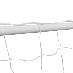 vidaXL Voetbaldoel met net 182x61x122 cm staal wit