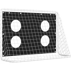 vidaXL Voetbaldoeltrainingsdoel 184x61x122 cm staal