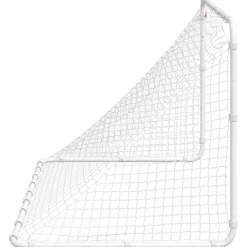 vidaXL Voetbaldoel Wit 122x81x81 cm Staal