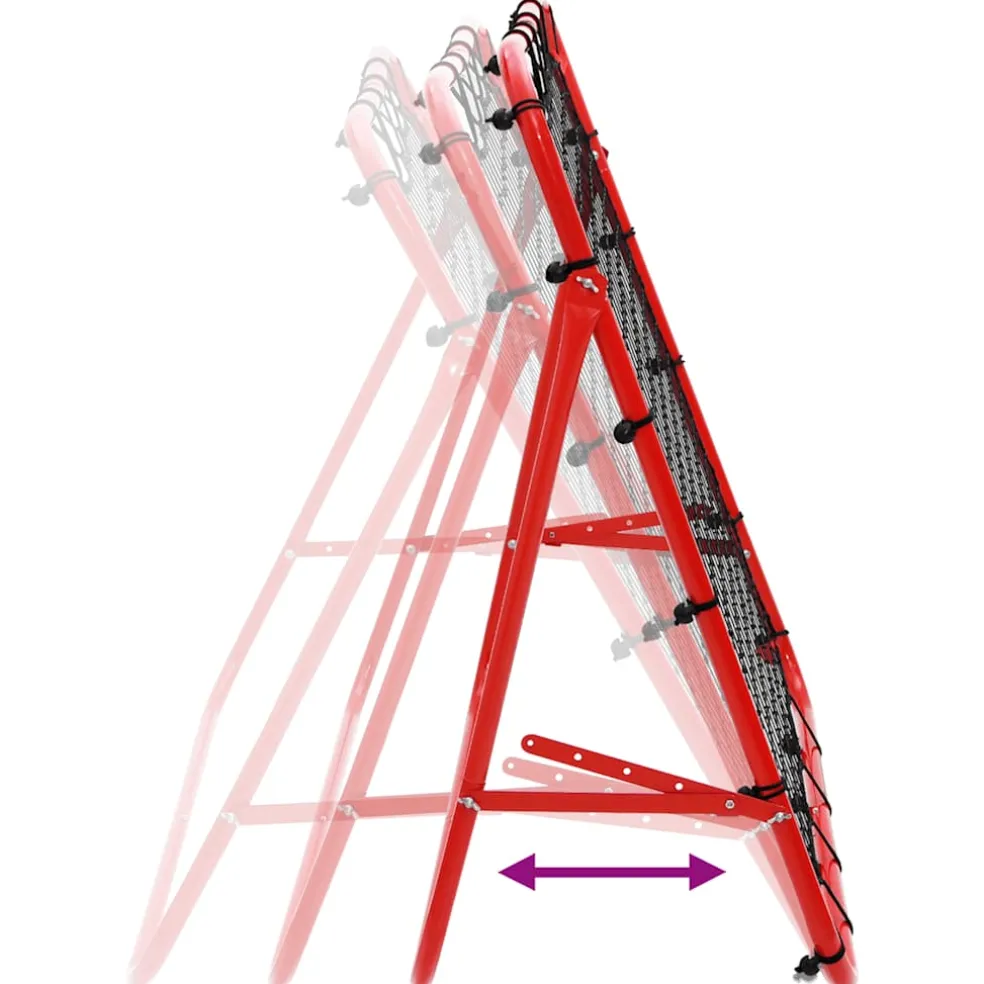 vidaXL Voetbal kickback rebounder verstelbaar 100x100 cm