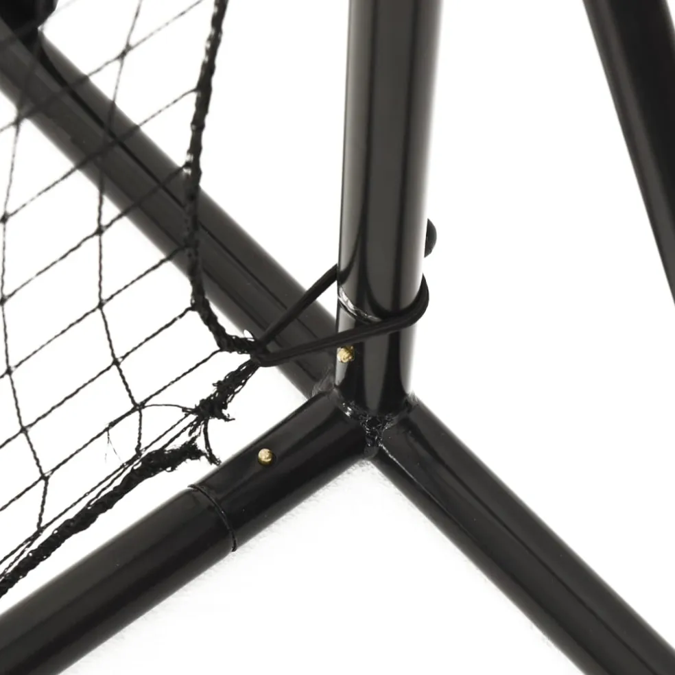 vidaXL Voetbal rebounder 366x90x183 cm HDPE zwart