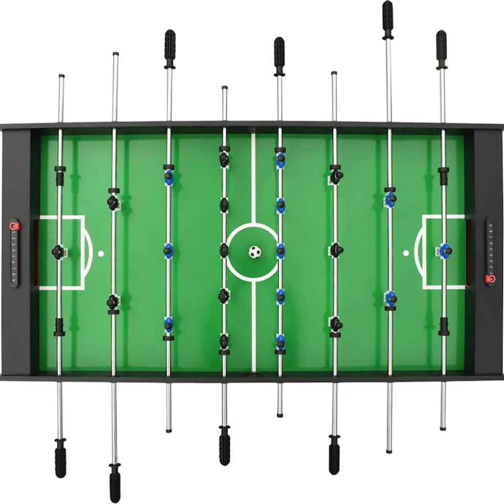 vidaXL Voetbaltafel inklapbaar 121x61x80 cm zwart