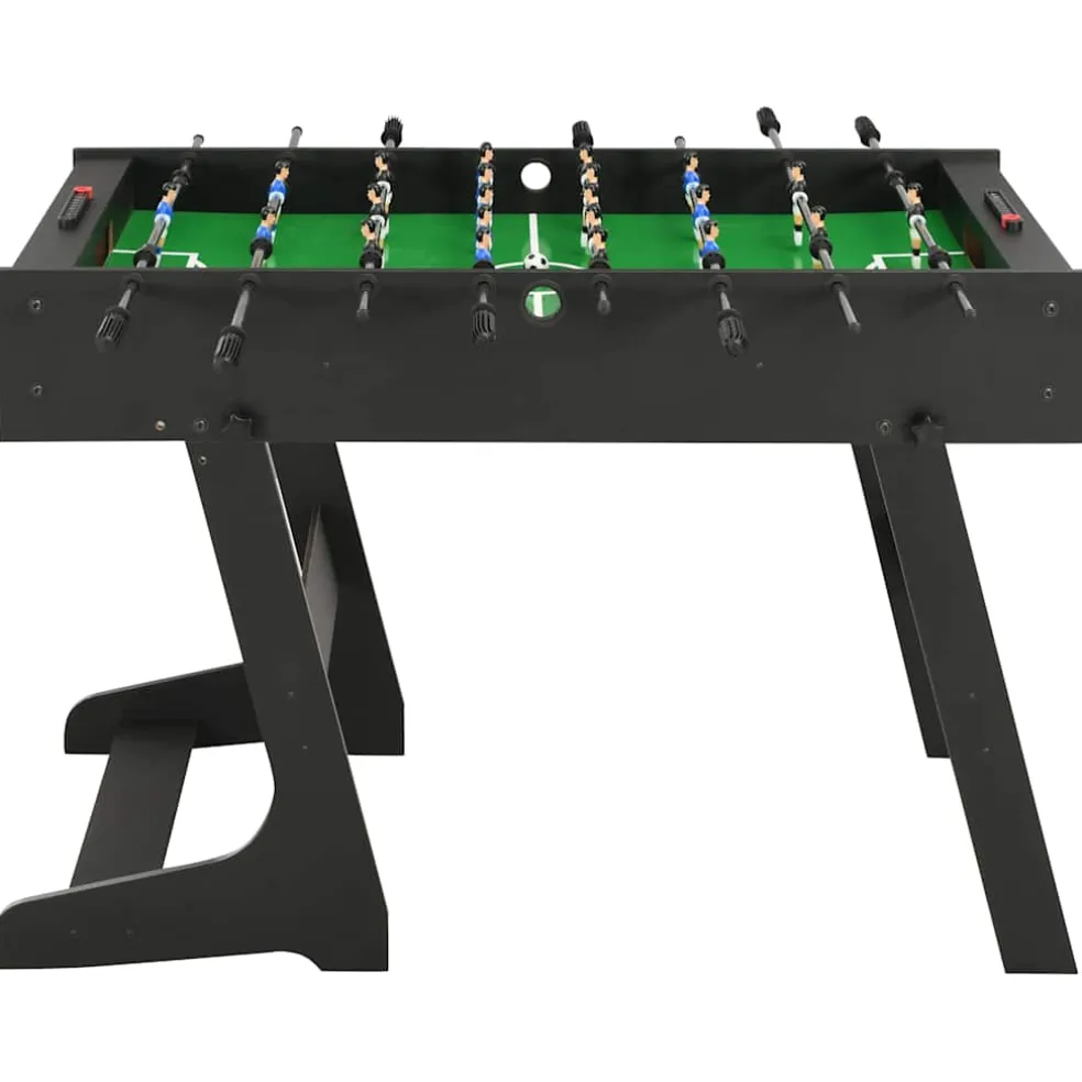 vidaXL Voetbaltafel inklapbaar 121x61x80 cm zwart