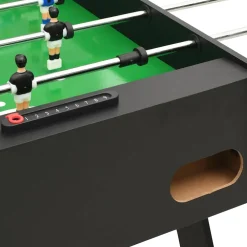 vidaXL Voetbaltafel inklapbaar 121x61x80 cm zwart