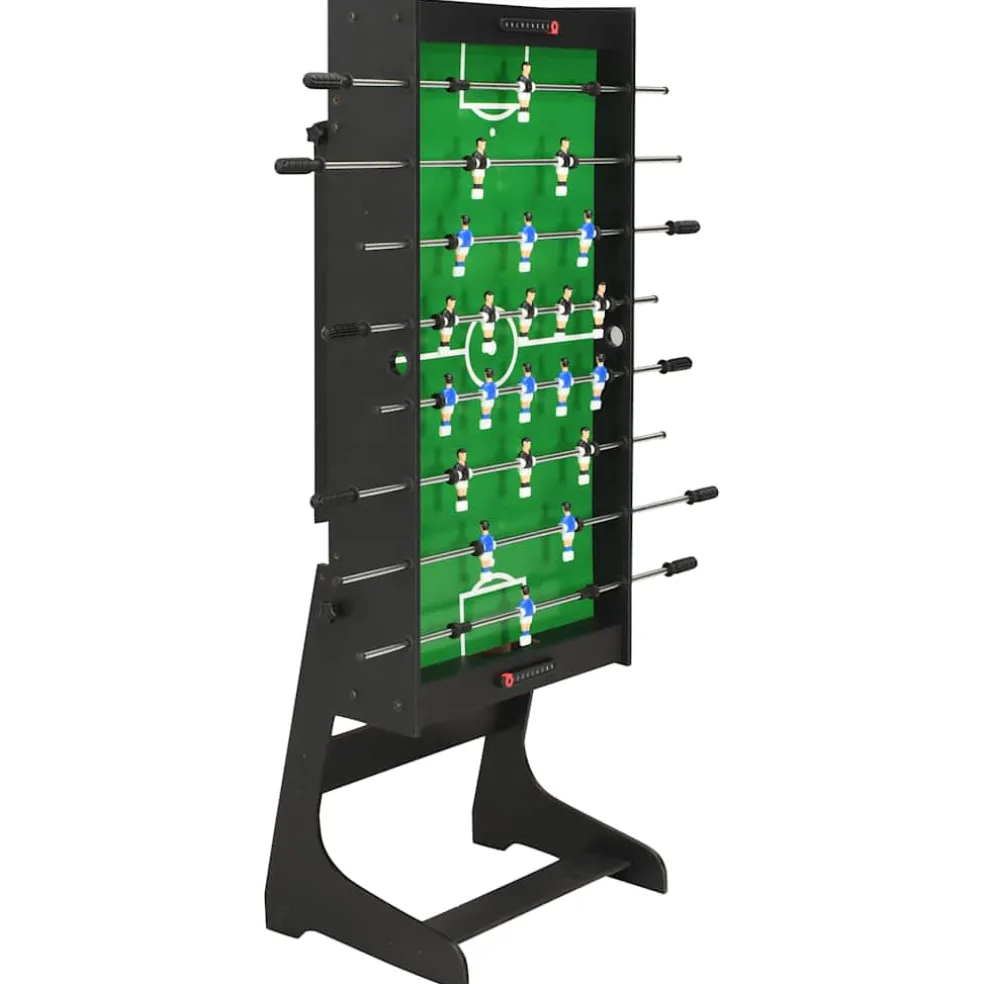 vidaXL Voetbaltafel inklapbaar 121x61x80 cm zwart