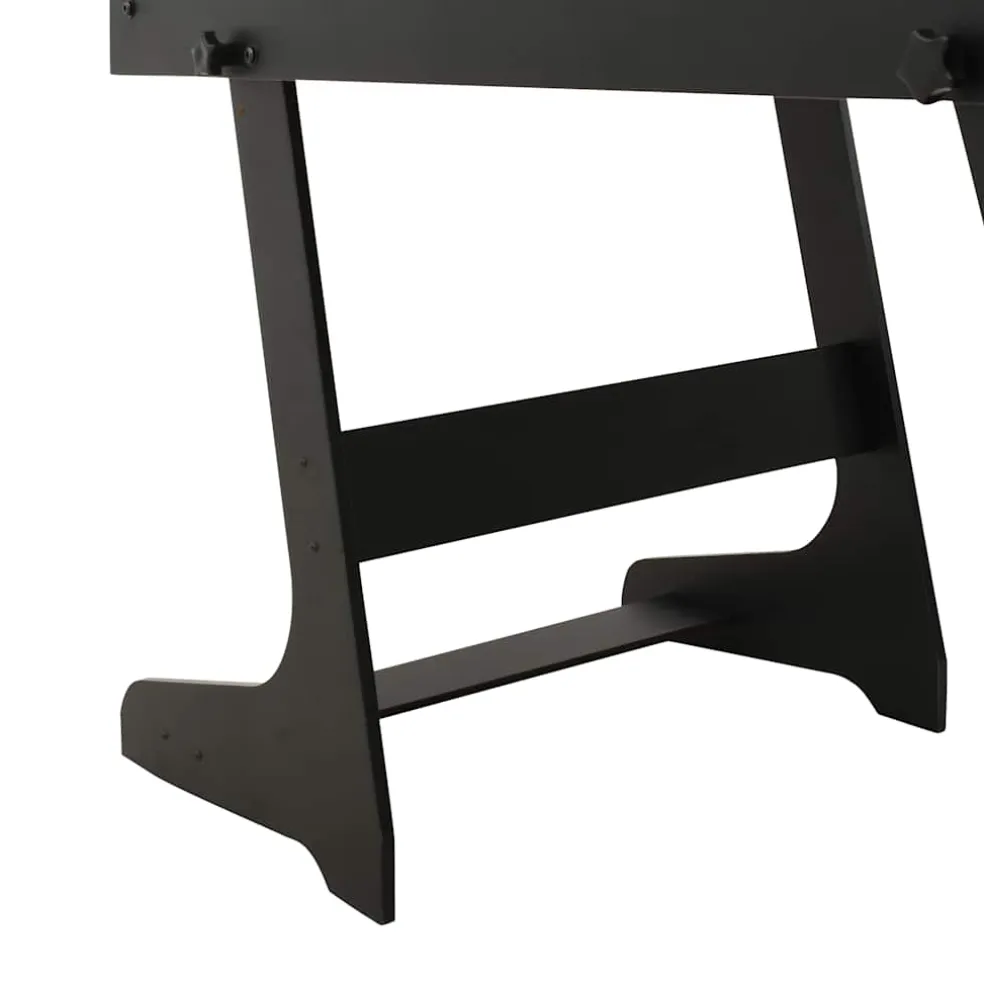 vidaXL Voetbaltafel inklapbaar 121x61x80 cm zwart