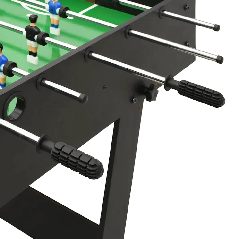 vidaXL Voetbaltafel inklapbaar 121x61x80 cm zwart