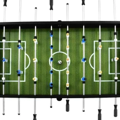 vidaXL Voetbaltafel 60 kg 140x74,5x87,5 cm staal zwart