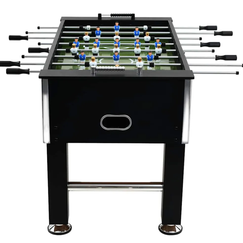 vidaXL Voetbaltafel 60 kg 140x74,5x87,5 cm staal zwart