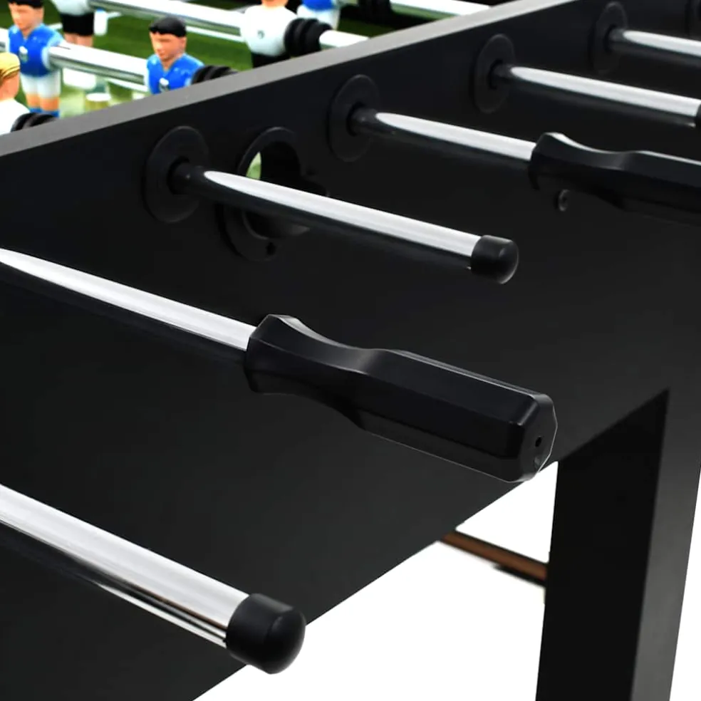 vidaXL Voetbaltafel 60 kg 140x74,5x87,5 cm staal zwart