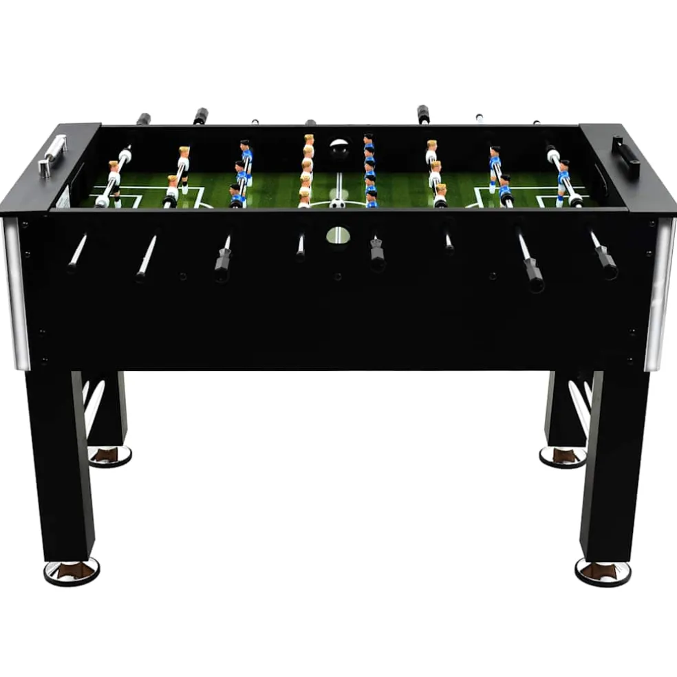 vidaXL Voetbaltafel 60 kg 140x74,5x87,5 cm staal zwart