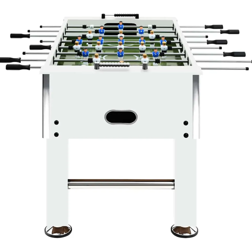 vidaXL Voetbaltafel 60 kg 140x74,5x87,5 cm staal wit