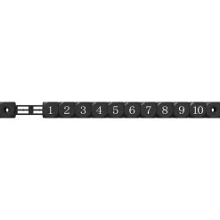 vidaXL Voetbaltafel Tellers 2 st Zwart 30 x 2,2 x 2,9 cm HIPS