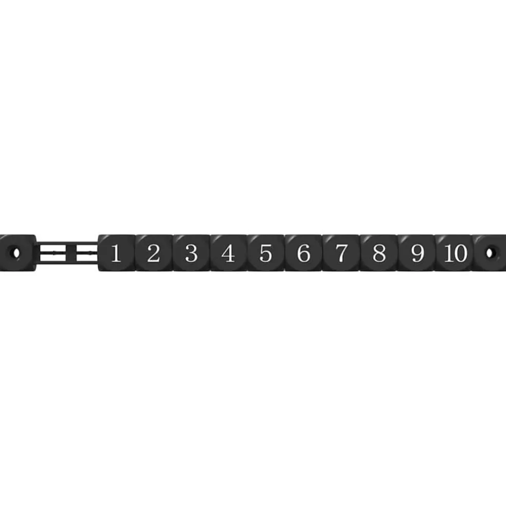 vidaXL Voetbaltafel Tellers 2 st Zwart 30 x 2,2 x 2,9 cm HIPS