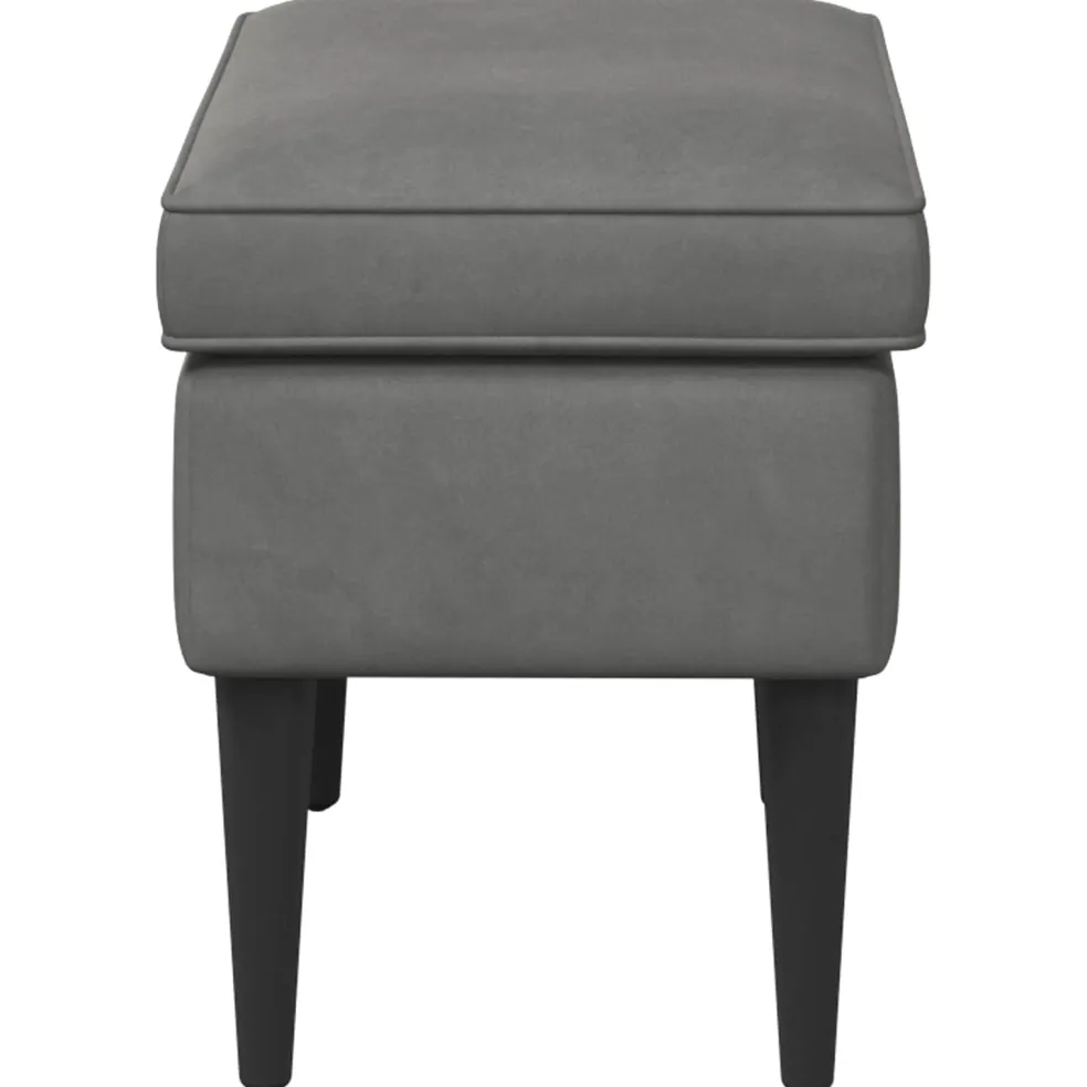 vidaXL Voetenbank Donkergrijs 55 x 35 x 41 cm Fluweel