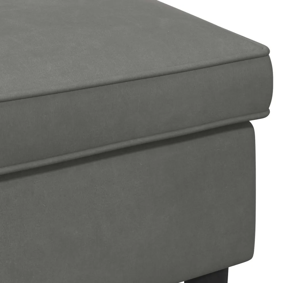 vidaXL Voetenbank Donkergrijs 55 x 35 x 41 cm Fluweel