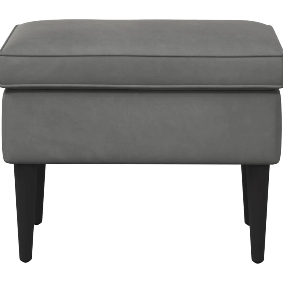 vidaXL Voetenbank Donkergrijs 55 x 35 x 41 cm Fluweel