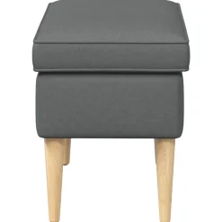 vidaXL Voetenbank Donkergrijs 55 x 35 x 41 cm