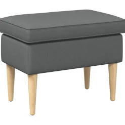 vidaXL Voetenbank Donkergrijs 55 x 35 x 41 cm