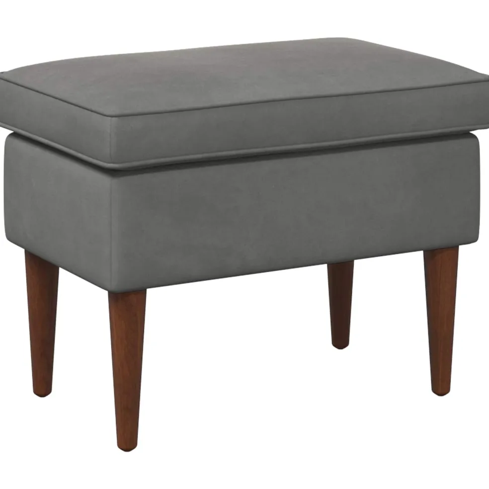 vidaXL Voetenbank Donkergrijs 55 x 35 x 41 cm Fluweel