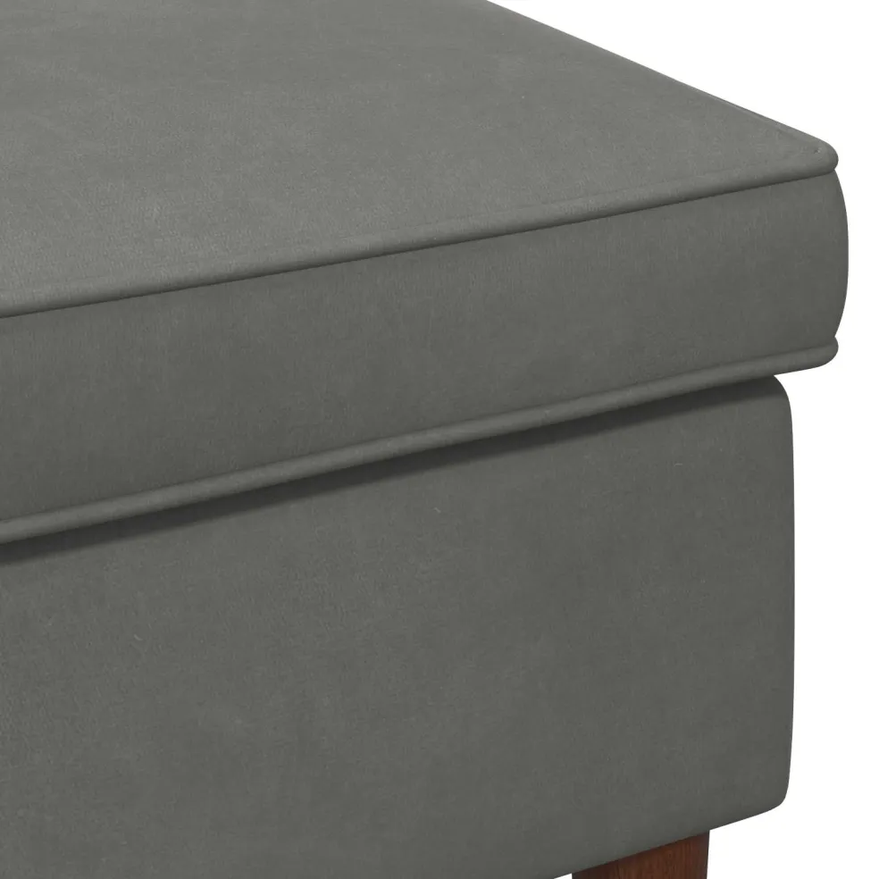 vidaXL Voetenbank Donkergrijs 55 x 35 x 41 cm Fluweel