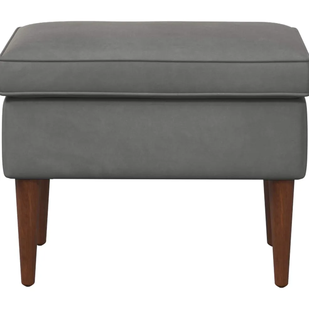 vidaXL Voetenbank Donkergrijs 55 x 35 x 41 cm Fluweel
