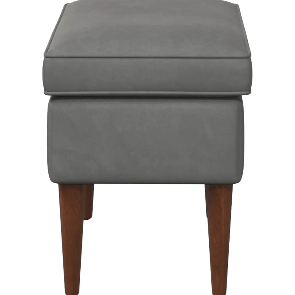 vidaXL Voetenbank Donkergrijs 55 x 35 x 41 cm Fluweel