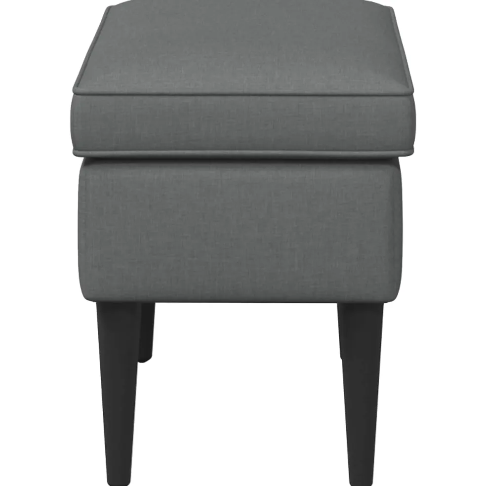 vidaXL Voetenbank Donkergrijs 55 x 35 x 41 cm Stof