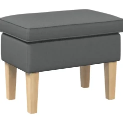 vidaXL Voetenbank Donkergrijs 55 x 35 x 41 cm Stof
