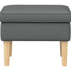 vidaXL Voetenbank Donkergrijs 55 x 35 x 41 cm Stof