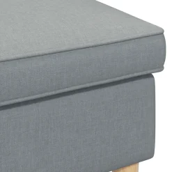 vidaXL Voetenbank Lichtgrijs 55 x 35 x 41 cm Polyester