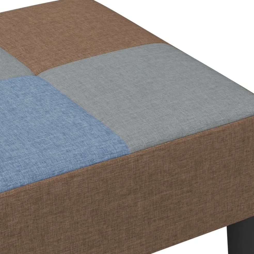 vidaXL Voetenbank patchwork 77x55x31 cm stof
