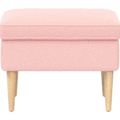 vidaXL Voetenbank Roze 55 x 35 x 41 cm Bouclé