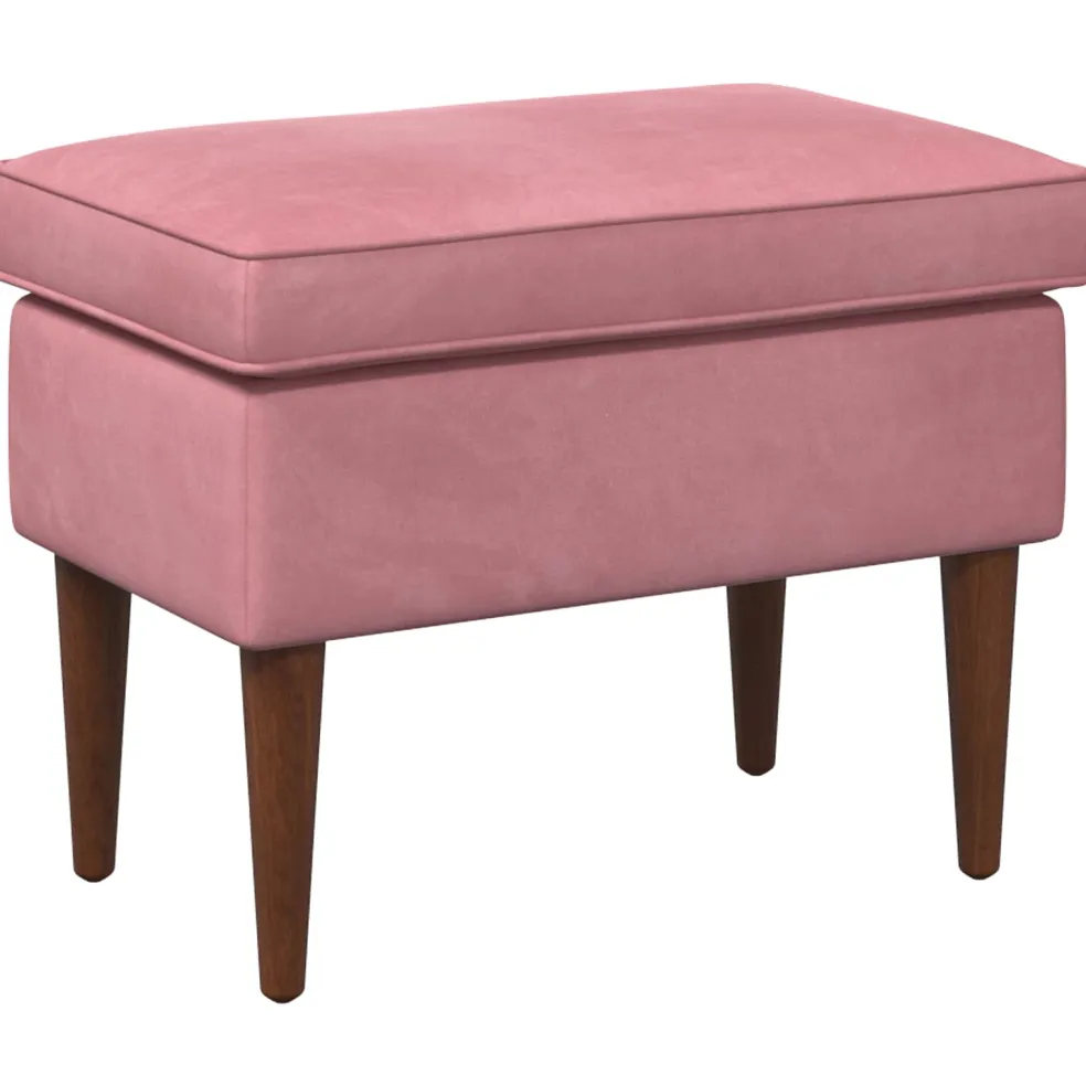 vidaXL Voetenbank Roze 55 x 35 x 41 cm Fluweel
