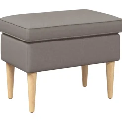 vidaXL Voetenbank Taupe 55 x 35 x 41 cm