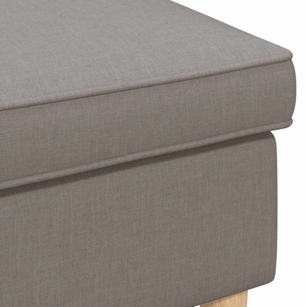 vidaXL Voetenbank Taupe 55 x 35 x 41 cm