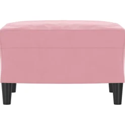vidaXL Voetenbank 60x50x41 cm fluweel roze