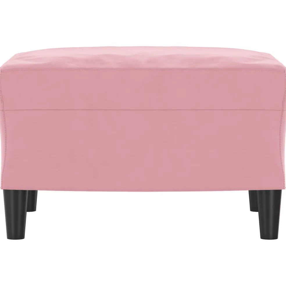 vidaXL Voetenbank 60x50x41 cm fluweel roze